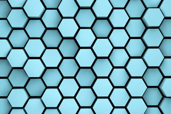 Hexagon background 3d illustration — Stock Photo, Image