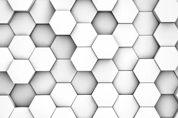 六角形の背景 3 d イラスト — ストック写真