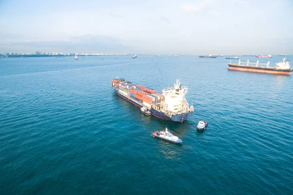 Container vrachtschip — Stockfoto