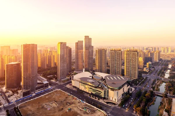 Modern office buildings in hangzhou — Stock Photo, Image