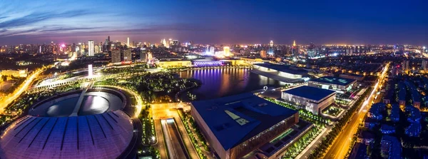 Міський пейзаж міста Тяньцзінь — стокове фото