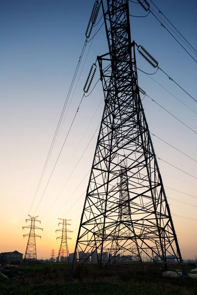 Steel power towers — Stock Photo, Image