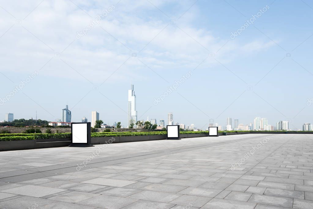 Modern cityscape of nanjing
