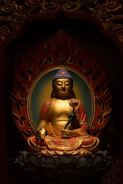 Posągów Buddy w świątyni — Zdjęcie stockowe