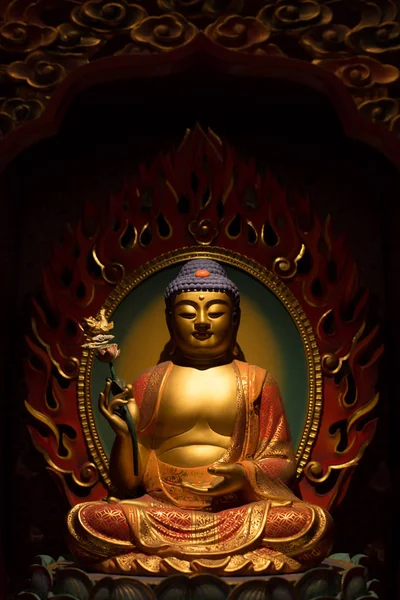 Статуи Будды в храме — стоковое фото
