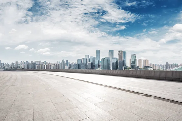 cityscape modern şehir boş tuğla zemin