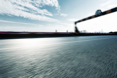 asfalt yol ile cityscape modern şehir