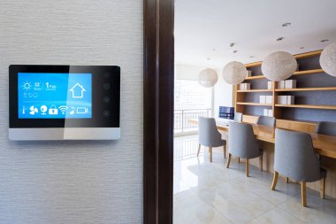 modern toplantı odası ile akıllı ekran