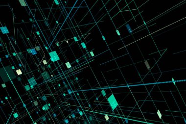 çizgi ve dikdörtgenlerin illüstrasyon soyut boşlukla