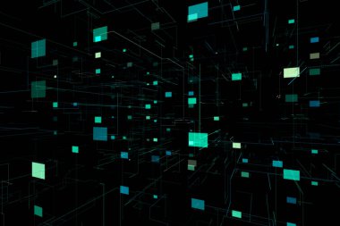 çizgi ve dikdörtgenlerin illüstrasyon soyut boşlukla