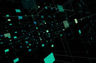 çizgi ve dikdörtgenlerin illüstrasyon soyut boşlukla