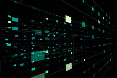 çizgi ve dikdörtgenlerin illüstrasyon soyut boşlukla