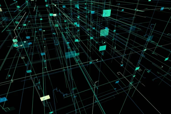 çizgi ve dikdörtgenlerin illüstrasyon soyut boşlukla