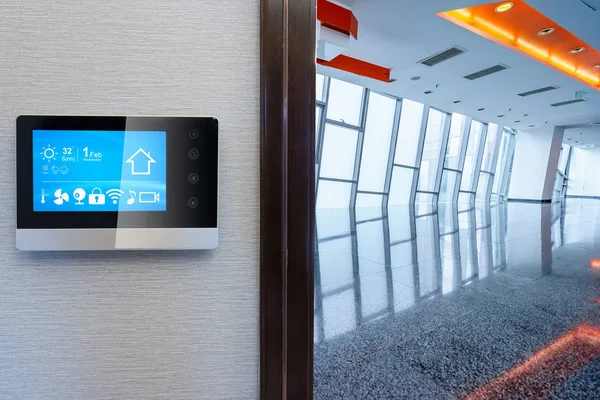 Smart Screen Smart Home Modern Corridor — Stock Photo, Image