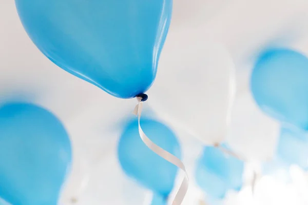 Balões Azuis Festa Aniversário — Fotografia de Stock