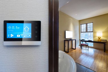 akıllı ekran akıllı ev ve modern banyo