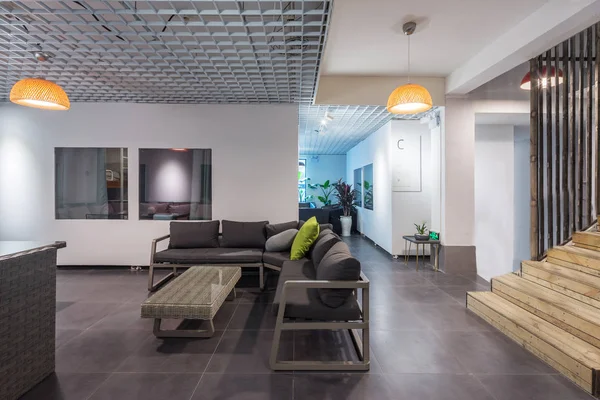 Tasarım Şirket Modern Oturma Odası Dekorasyonu — Stok fotoğraf