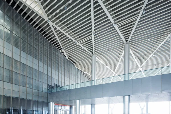 Modern Business Hall Interior Glass Wall — Stock Photo, Image