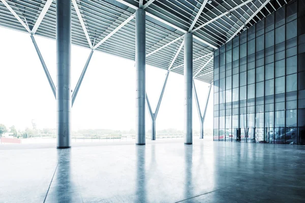 Modern Business Hall Interior Glass Wall — Stock Photo, Image