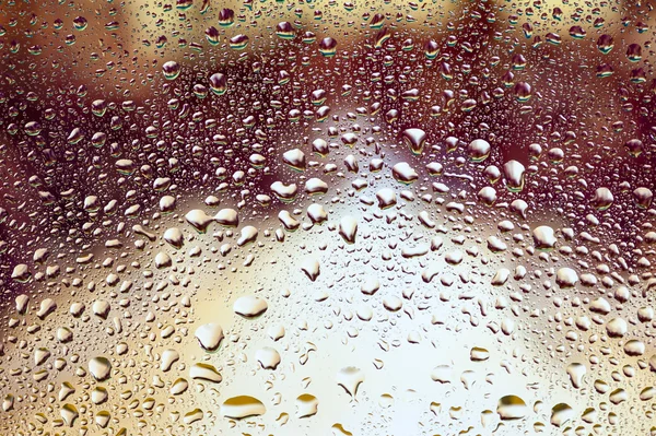Struttura astratta. gocce d'acqua su vetro con sfondo vintage — Foto Stock