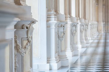 Güzel bir saray galerisinde