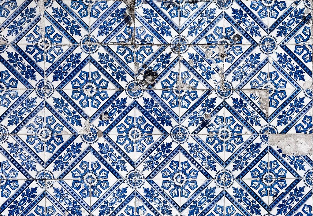 Tipical azulejo background