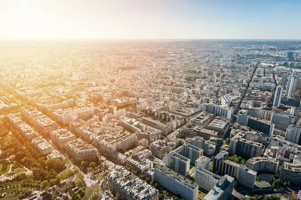 Veduta aerea di Parigi al tramonto — Foto Stock