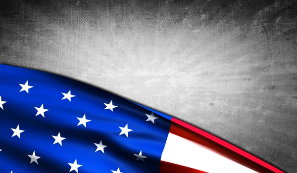 Bandera americana con copyspace — Foto de Stock
