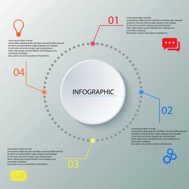 Soyut bilgi grafikleri sayı şablonu
