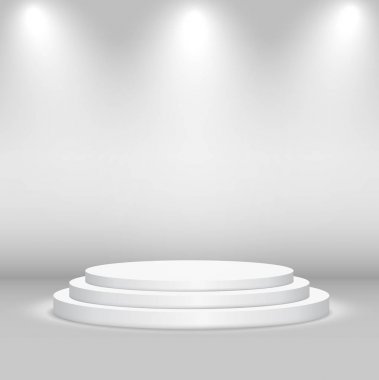 Boş sahne, vektör arka plan