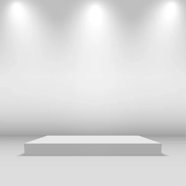 Empty stage, vector background — Stock Vector