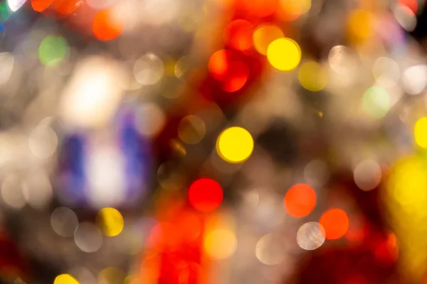 Golden Natale bokeh luce astratto vacanza sfondo — Foto Stock