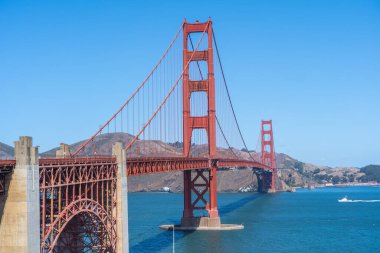 San Francisco 'daki güzel Golden Gate köprüsü