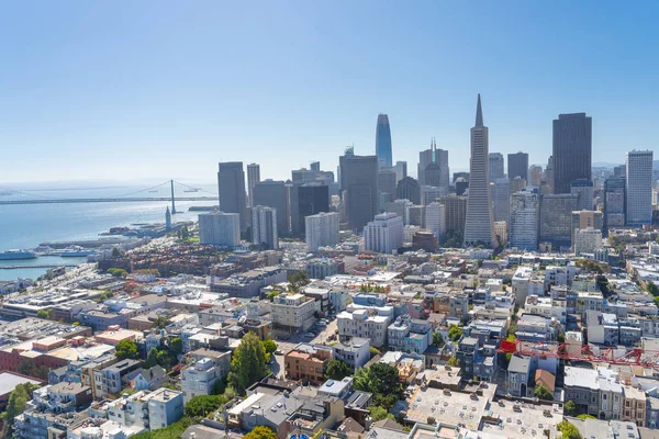 San Francisco skyline utsikt över luften — Stockfoto