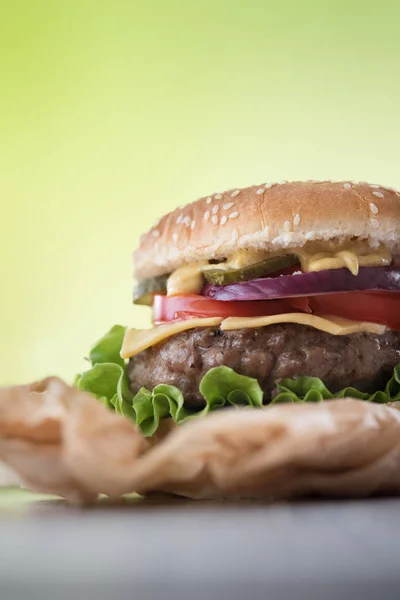 Delicious american burger — Stock Photo, Image