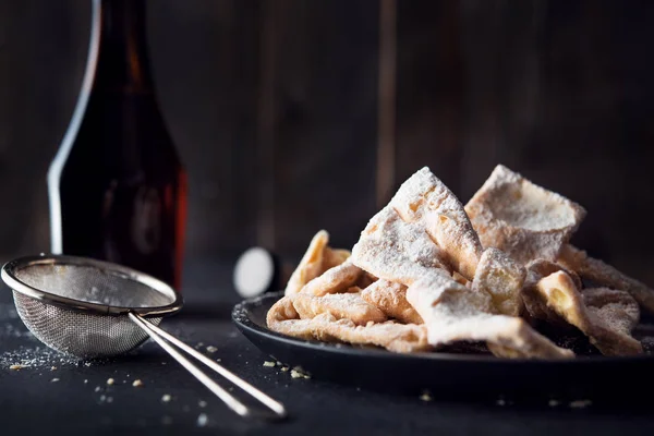 Fitas de pastelaria fritas — Fotografia de Stock