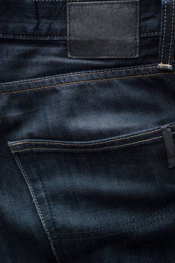 Koyu mavi jeans kumaş arka plan