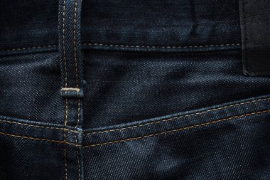 Koyu mavi jeans kumaş arka plan