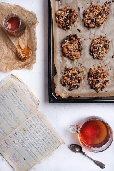 Dieta Saludable Muesli Cookies — Foto de Stock