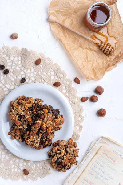 Diet Healthy Muesli Cookies — Stock Photo, Image