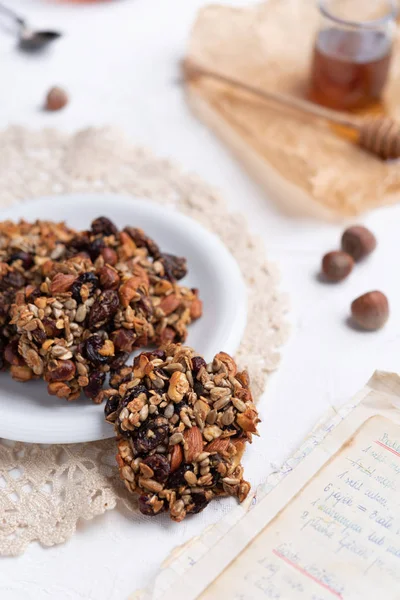 Dieta Saludable Muesli Cookies Imagen de stock