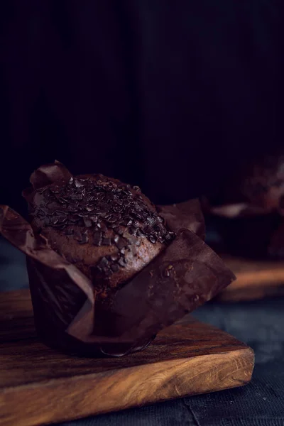 Magdalena Chocolate Sobre Fondo Oscuro — Foto de Stock