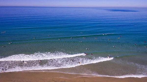 Surfers Surfplanken Van Bovenaf Jolla Californië — Stockfoto