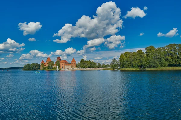 Trakai island slott i Litauen — Stockfoto