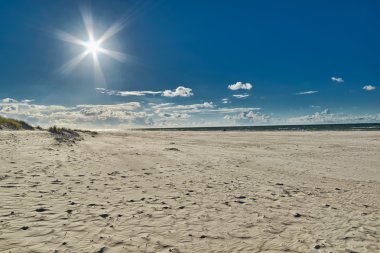 Sonsuz boş Sandy Beach