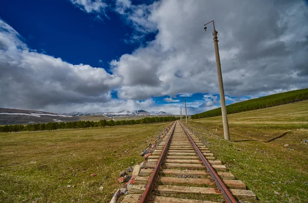 Oldtimer-Eisenbahn in Georgien — Stockfoto