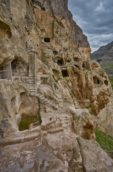 Cueva de Vardzia monasterio ciudad en Georgia — Foto de Stock