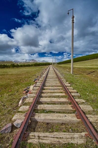 Circuito ferroviario vintage in Georgia Immagine Stock