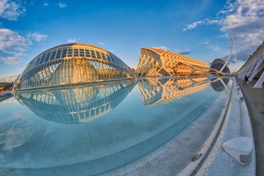 Şehir sanat ve Bilimler Valencia'da karmaşık Panoraması