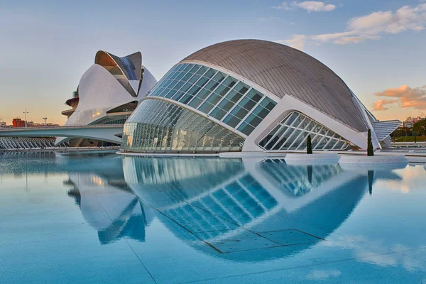 Panorama del complesso Città delle Arti e delle Scienze di Valencia — Foto Stock